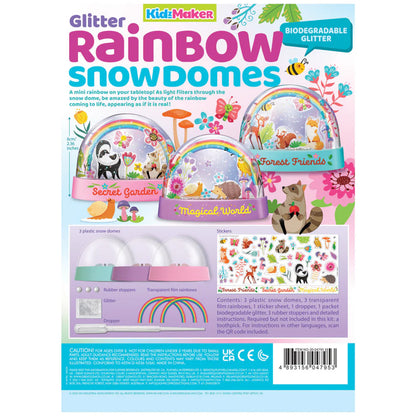 4M KidzMaker Mini Glitter Rainbow Water Domes