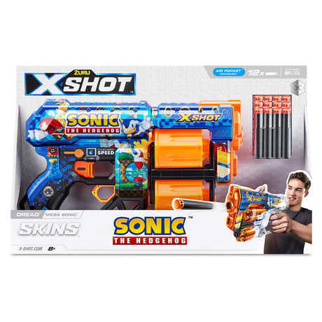 X-SHOT Skins Dread Blaster- Mega Sonic Skin