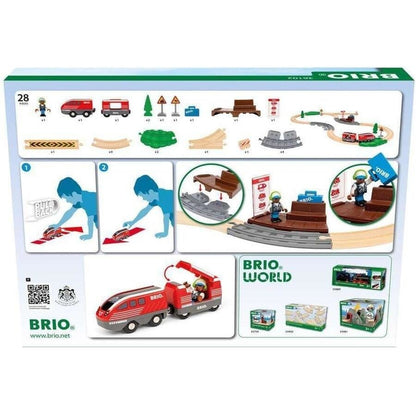 BRIO Pullback Train Set 28 pieces