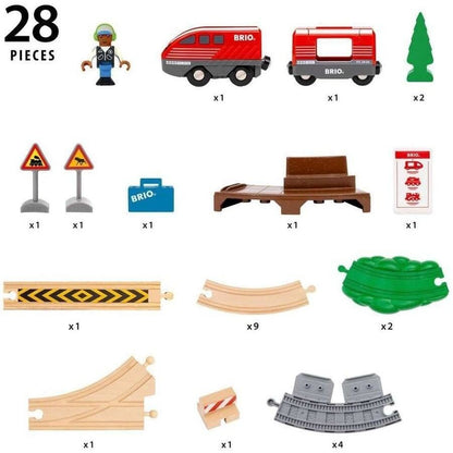 BRIO Pullback Train Set 28 pieces