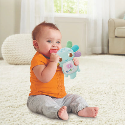 Rainbow Colours Axolotl Teether Blue