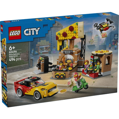 LEGO City Pizza Delivery Experience with Vehicles 60496