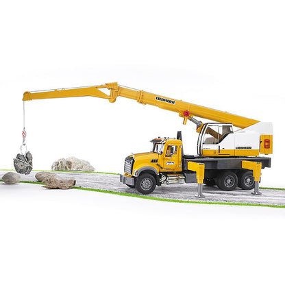Bruder 1/16 MACK Granite Liebherr Crane Truck