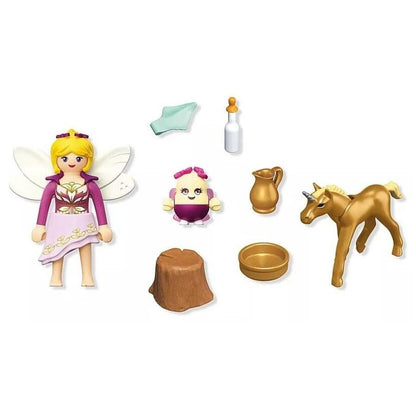 Playmobil Golden Unicorn Foal with Fairy