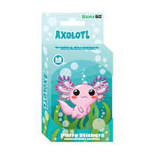 GamaGo Axolotl Puffy Stickers in Embossed Tin