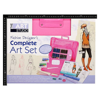 Hot Pink The Art Studio Fashion Designers Complete Art Set Drawing and Sketching Sets