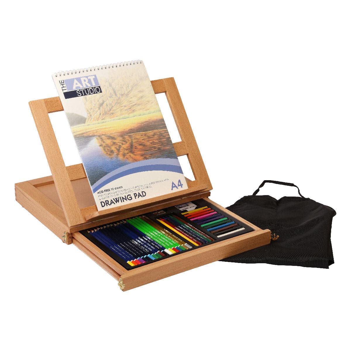 Dark Khaki The Art Studio Art Class Series Drawing Easel Art Set Drawing and Sketching Sets