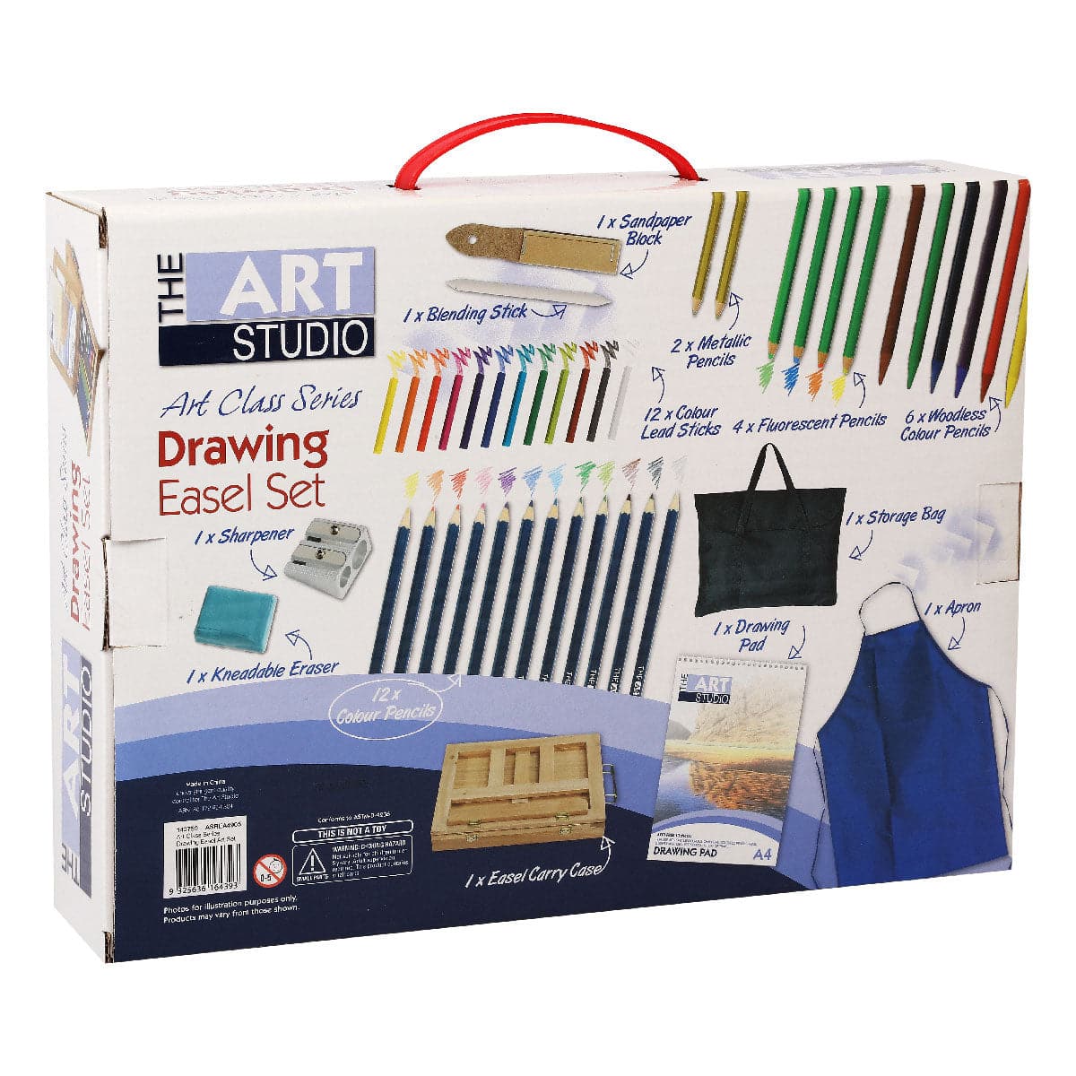 Antique White The Art Studio Art Class Series Drawing Easel Art Set Drawing and Sketching Sets