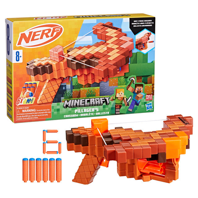 Nerf Minecraft Pillager's Crossbow Dart Blaster