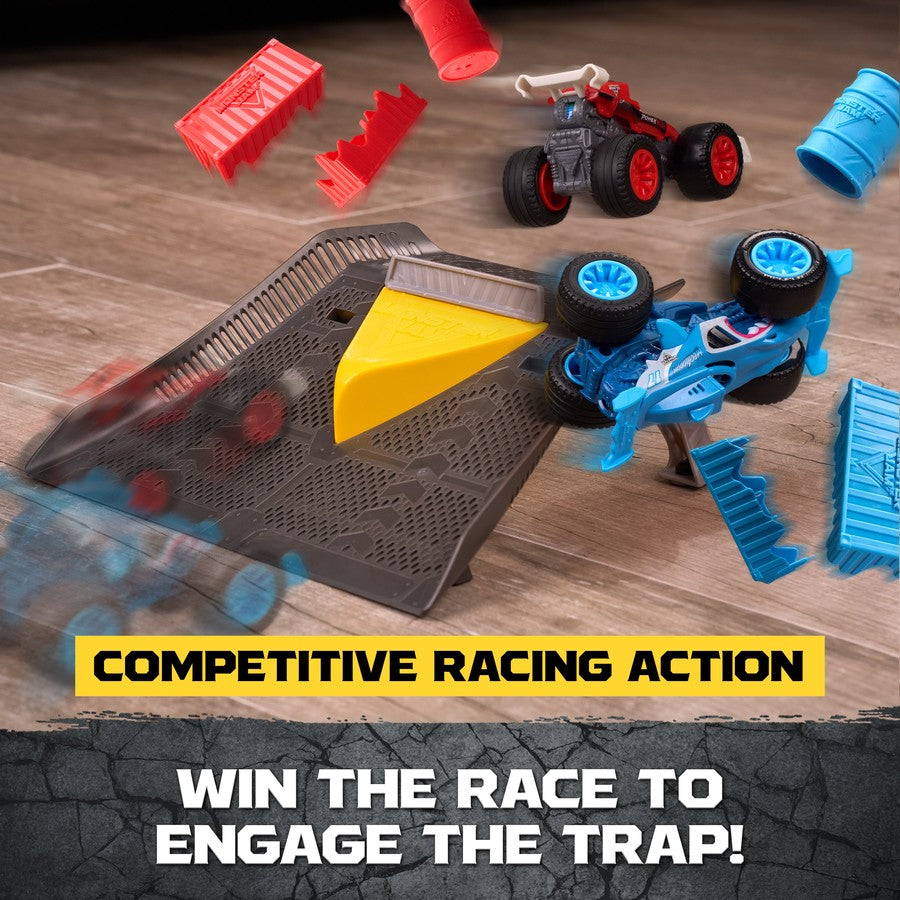 Monster Jam 1:64 Monster Motor Rev-up Raceway Playset