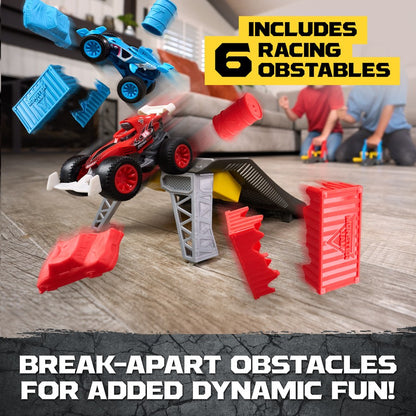 Monster Jam 1:64 Monster Motor Rev-up Raceway Playset