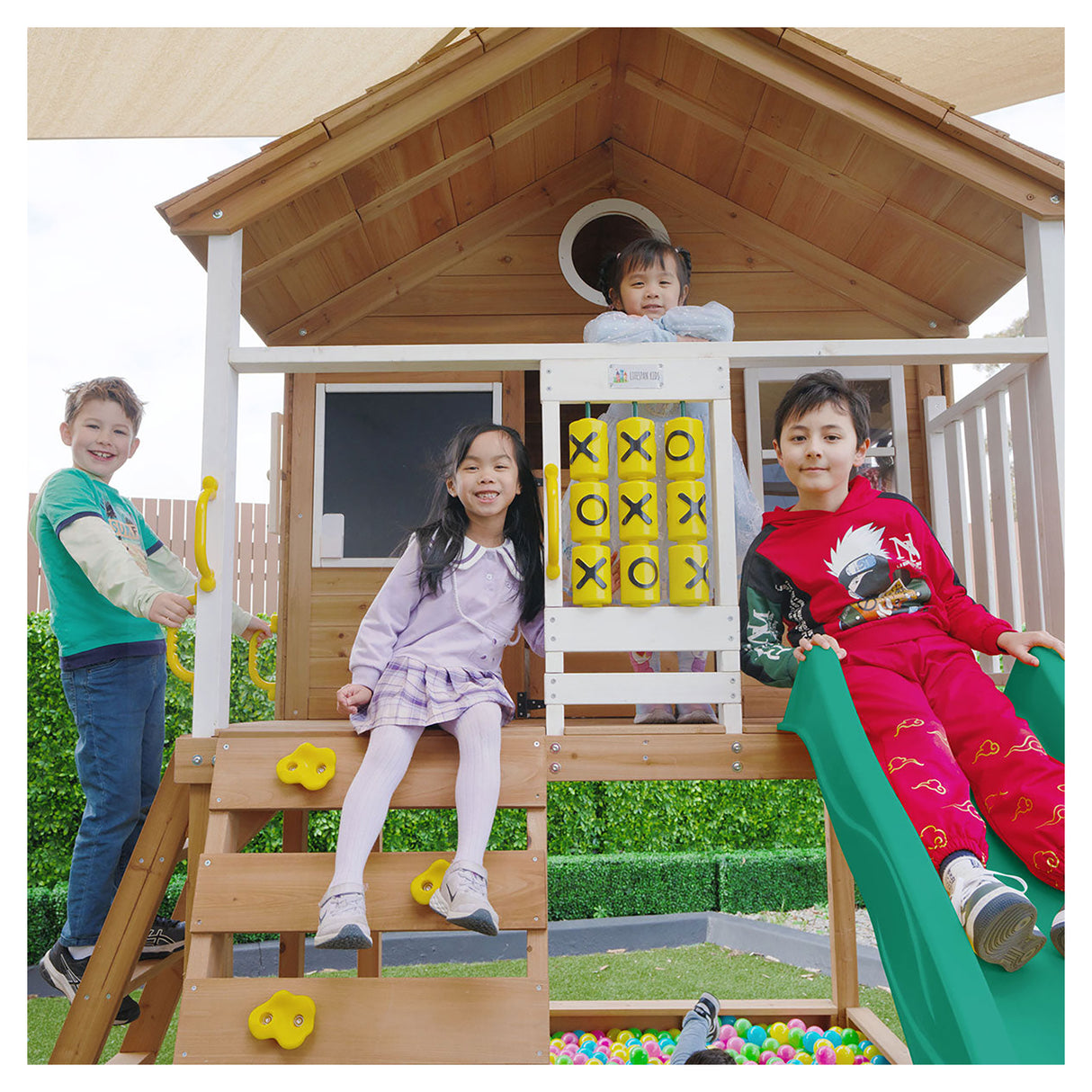 Lifespan Kids Warrigal Cubby House - Green Slide