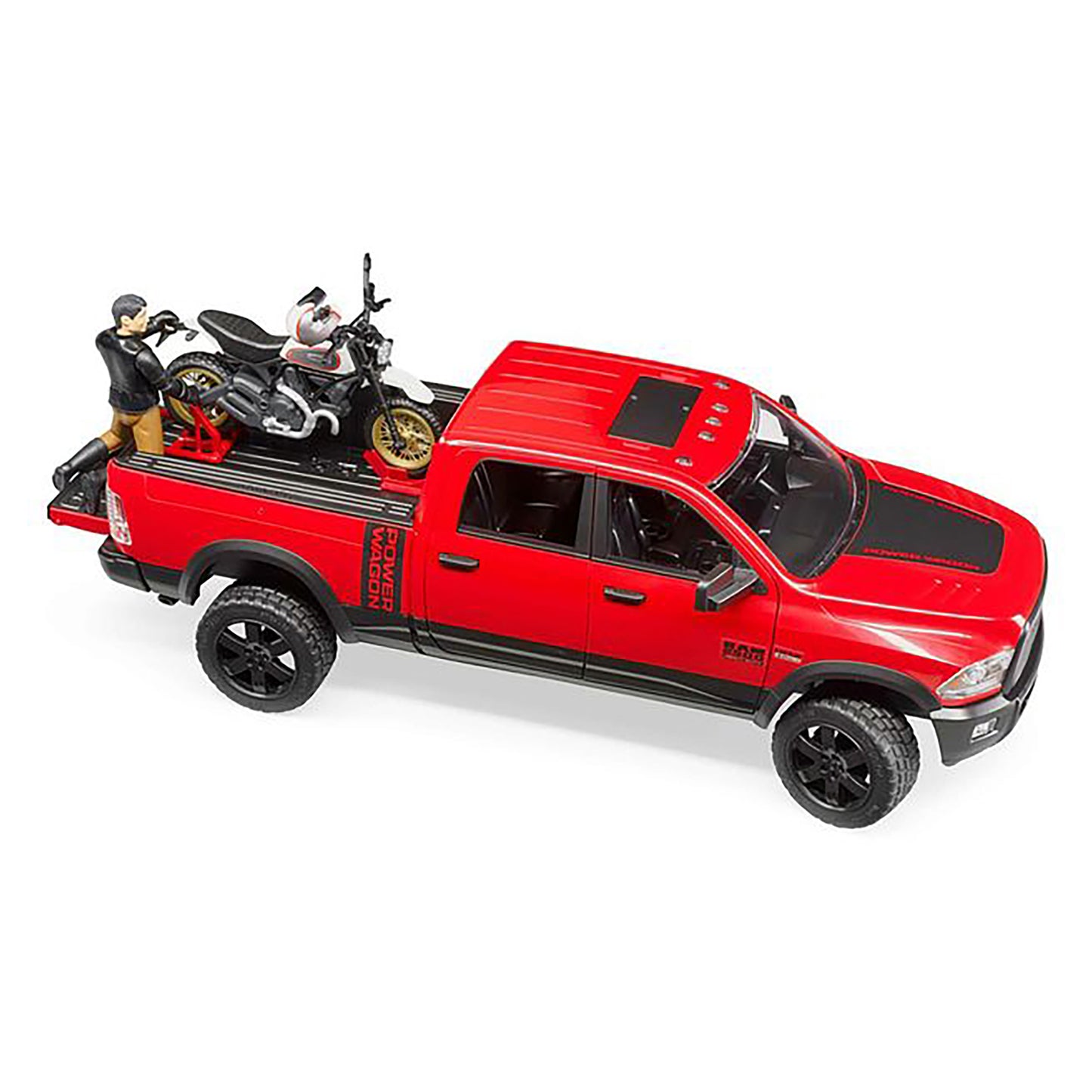 Bruder 1/16 RAM 2500 Power Wagon with Ducati Desert Sled