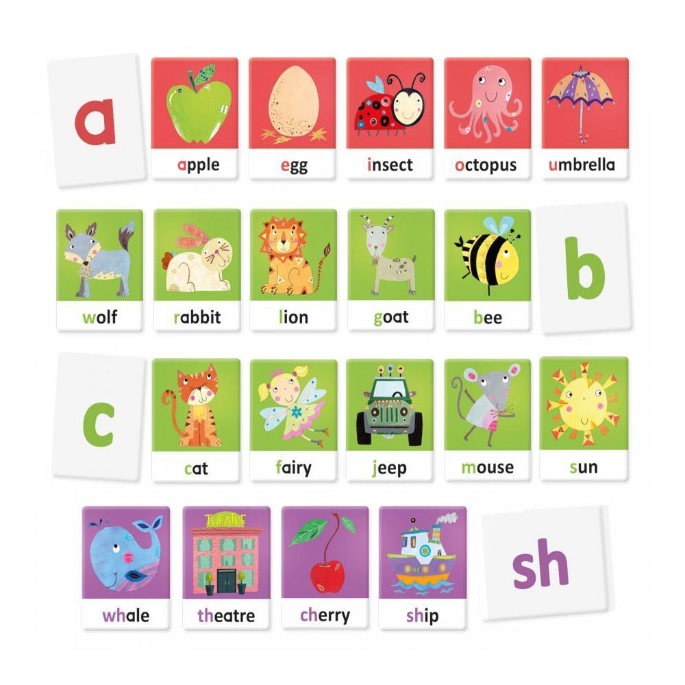 Montessori Flashcards Tactile and Phonics Alphabet