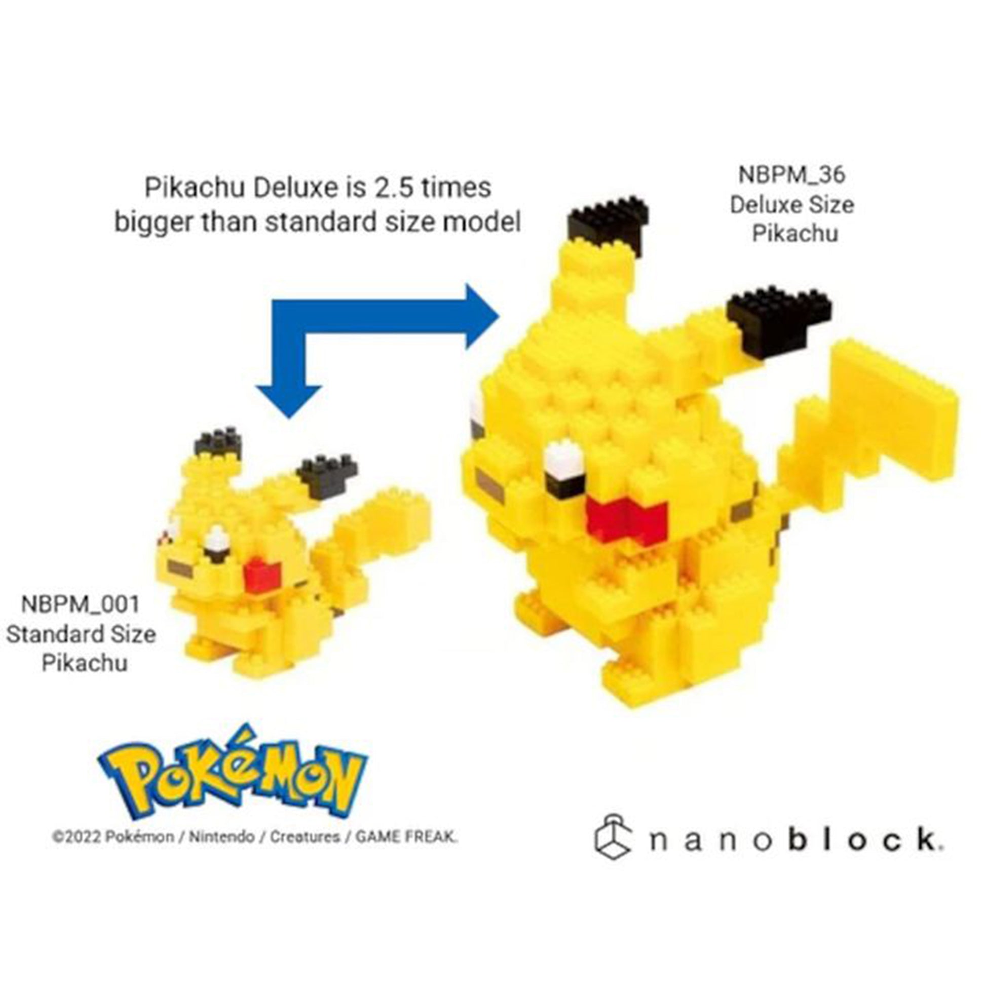 nanoblock Pocket Monster Pikachu DX Nbpm 036 (130 pieces)
