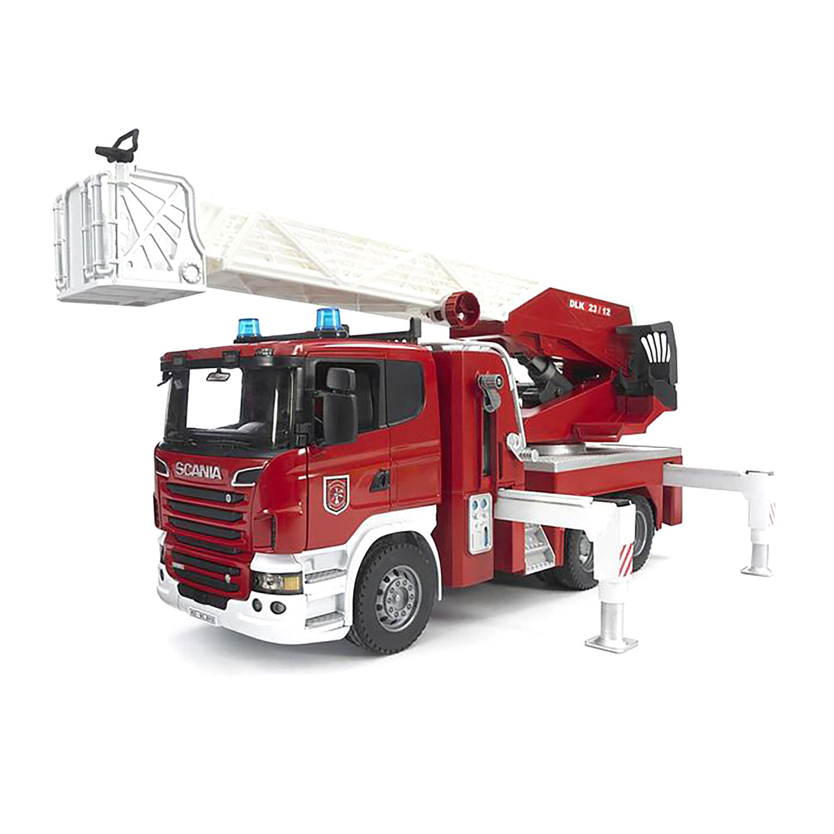 Bruder 1/16 Scania R-Series Fire Engine with Slewing Ladder and Water Pump