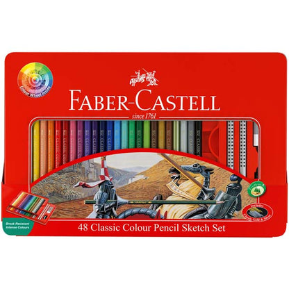 Faber-Castell Classic colour Pencils Tin of 48