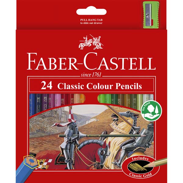 Faber-Castell Classic Colour Pencil Pack of 24