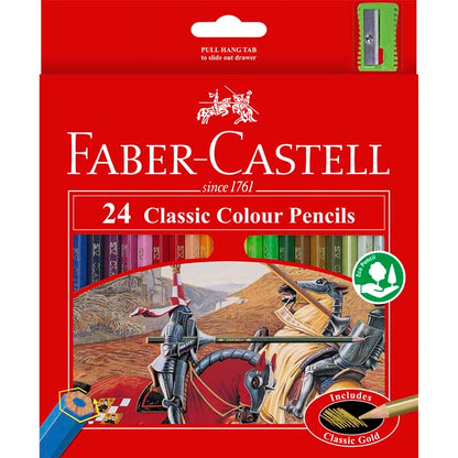 Faber-Castell Classic Colour Pencil Pack of 24