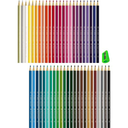 Faber-Castell Classic Colour Pencil with Sharpner Pack of 48
