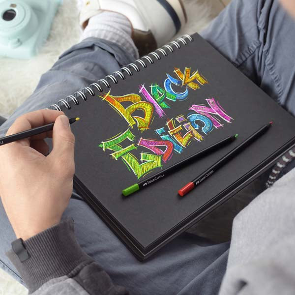 Faber-Castell Black Edition Colour Pencils Pack of 12