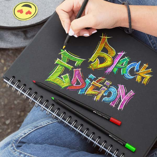 Faber-Castell Black Edition Colour Pencils Pack of 12