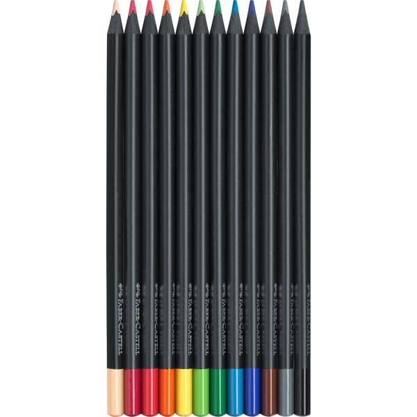 Faber-Castell Black Edition Colour Pencils Pack of 12