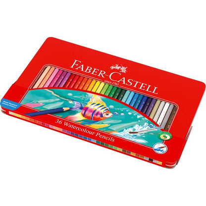 Faber-Castell Watercolour Pencils Tin of 36