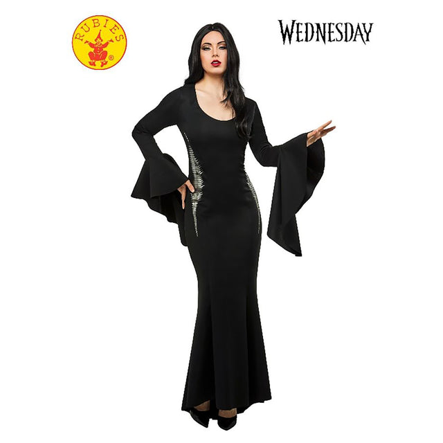 Rubies Morticia Deluxe Adult Costume (Wednesday), Black (Small)