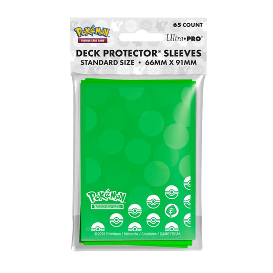 Pokemon Energy 65ct Deck Protector Sleeves Grass Green