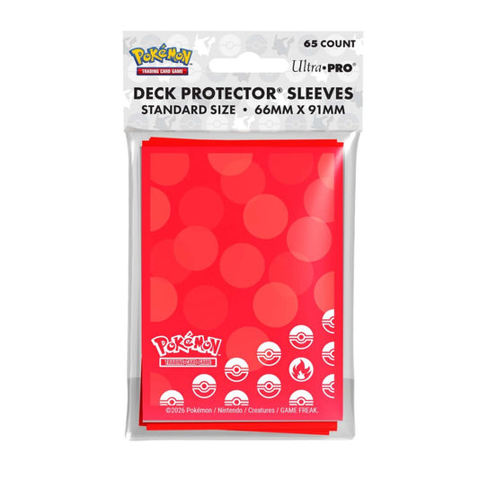 Pokemon Energy 65ct Deck Protector Sleeves Fire Red