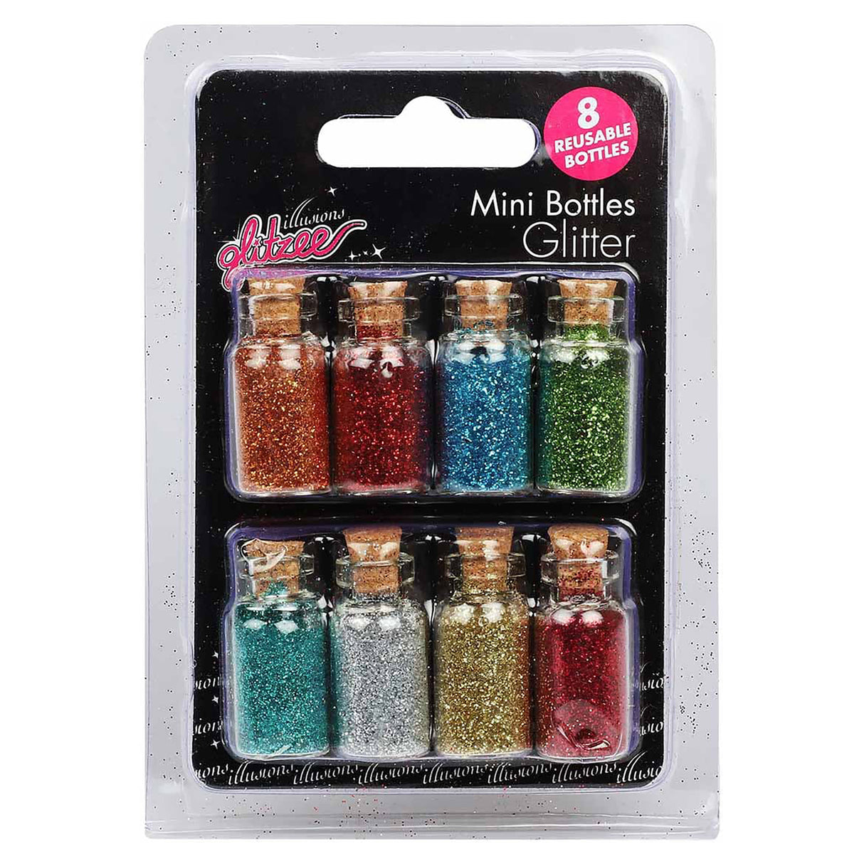 Illusions glitzee Mini Bottles Assorted (8 Piece)