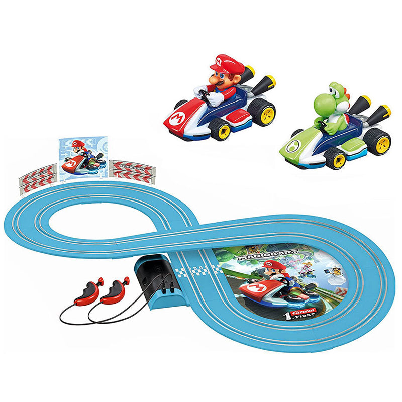 Carrera First Yoshi/Mario Kart Racing Slot Cars 2.4m Track Set