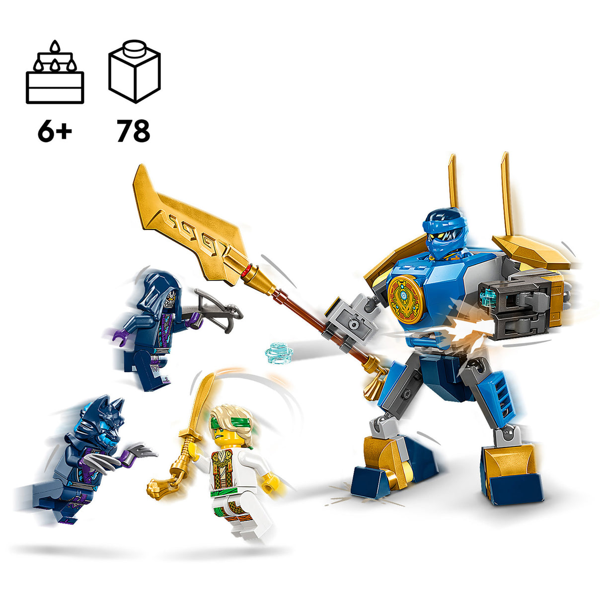 LEGO Ninjago Jay's Mech Battle Pack 71805, (78-pieces)