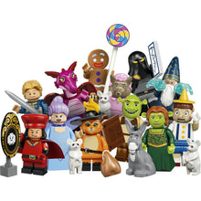 Assorted LEGO Shrek minifigures characters, various outfits and accessories