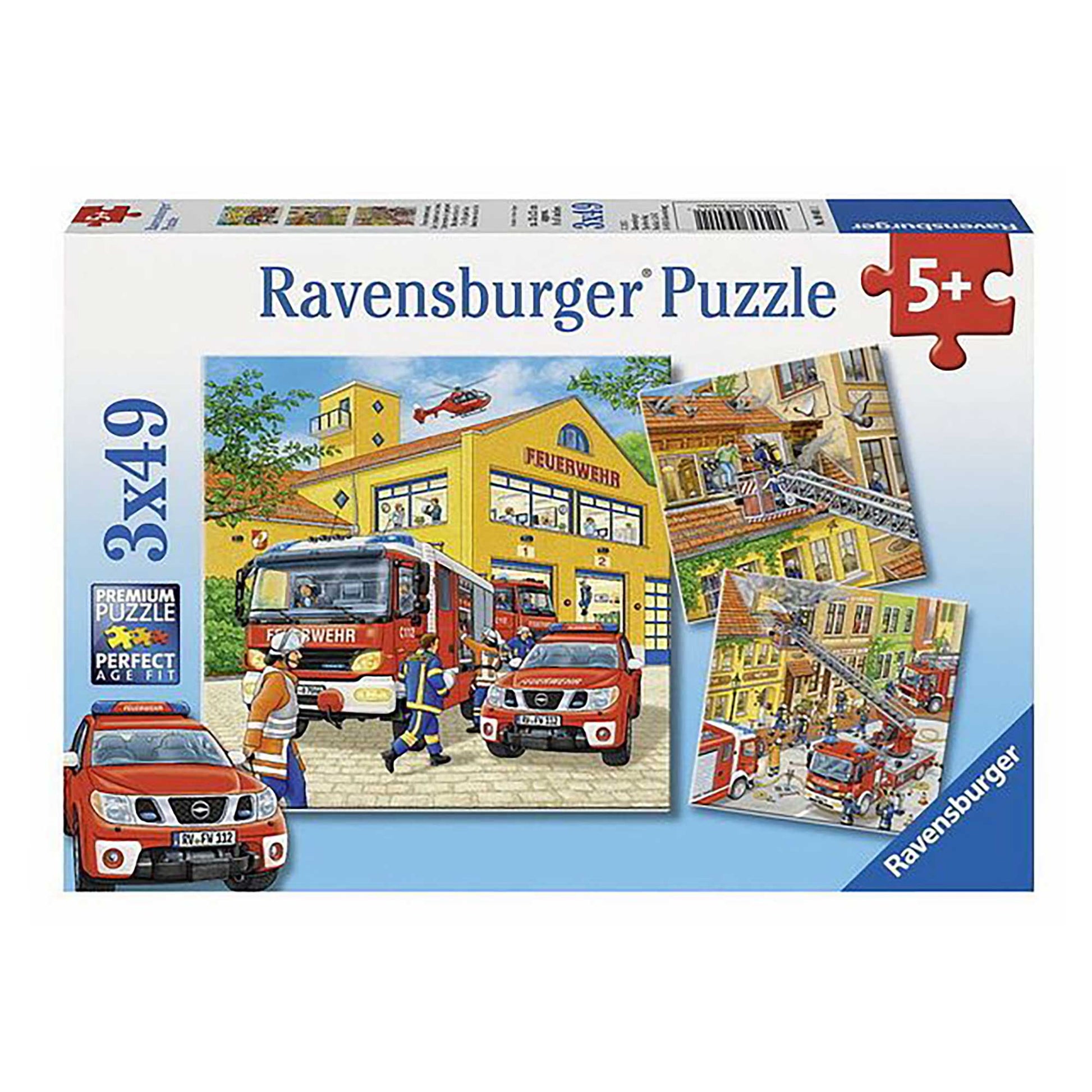Ravensburger Fire Brigade Run Jigsaw Puzzles (3x49 pieces)