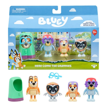 Bluey S14 Figure 4Pk Here Come The Grannies