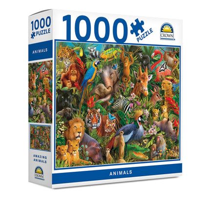 Crown 1000 Pce Amazing Animals Animals