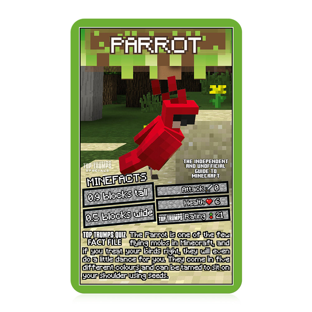 Top Trumps The Independent and Unofficial Guide to Minecraft Card Game