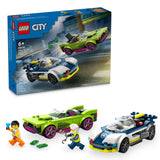 LEGO City Police Car and Muscle Car Chase 60415, (213-pieces)