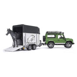 Bruder 1/16 Land Rover Defender with Horse Trailer