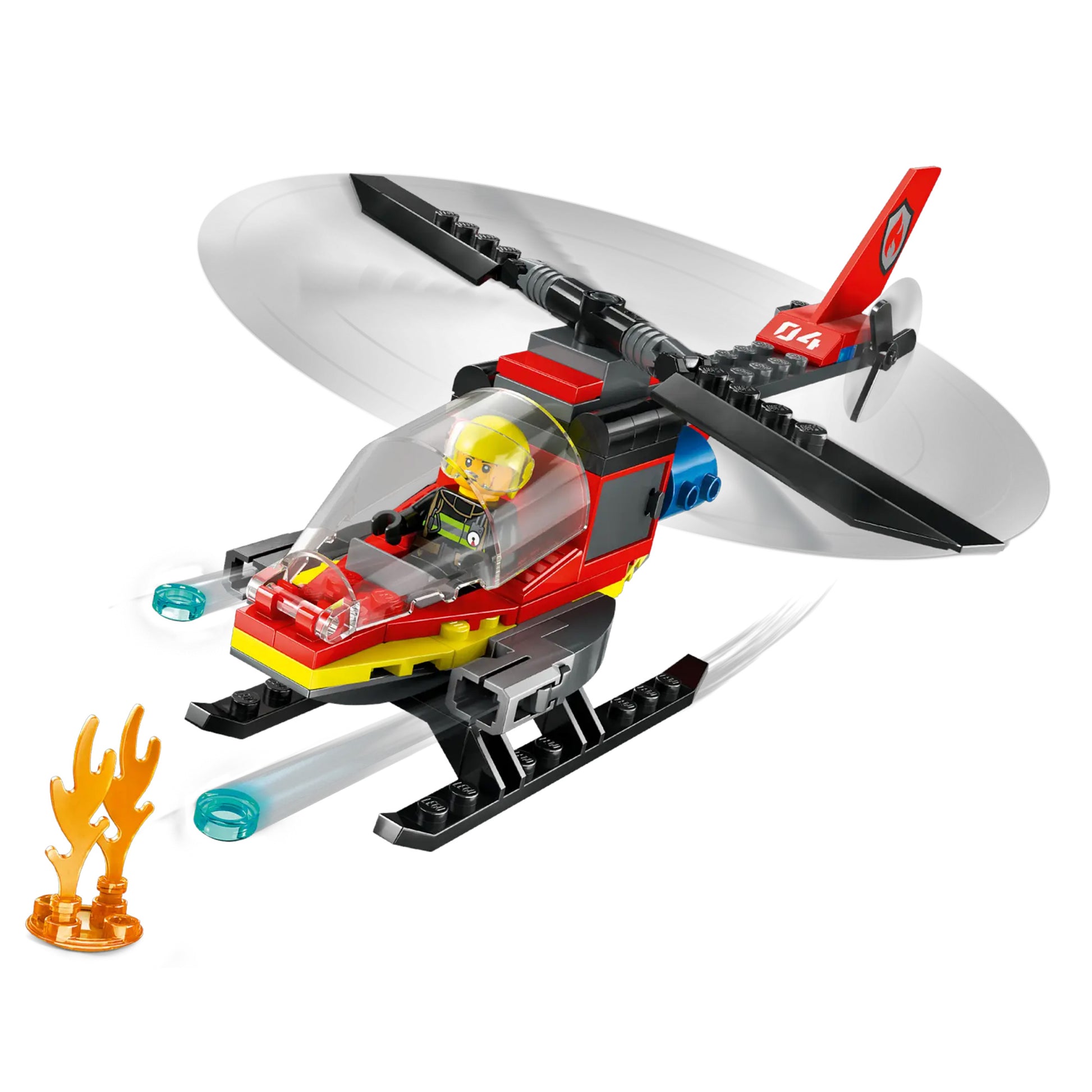 LEGO City Fire Rescue Helicopter 60411, (85-pieces)