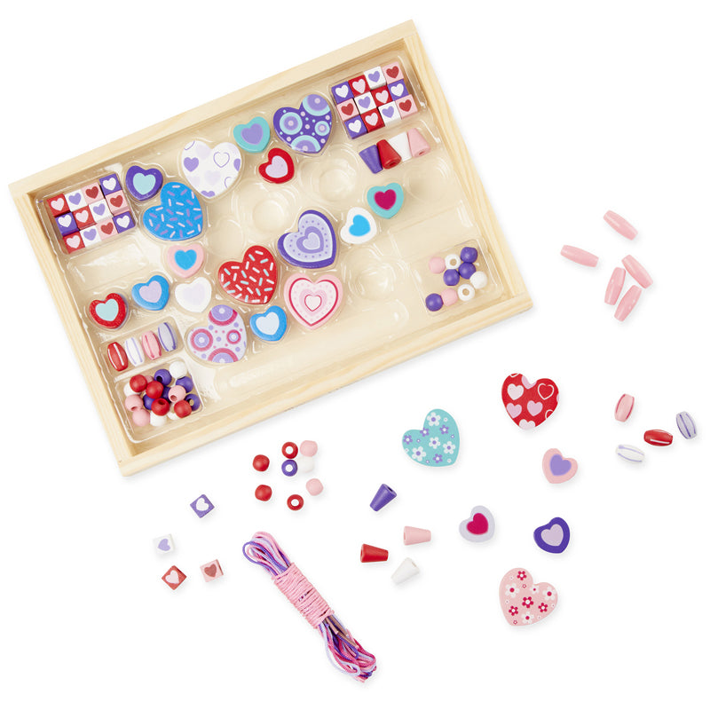 Melissa & Doug Created by Me Sweet Hearts Wooden Bead Kit