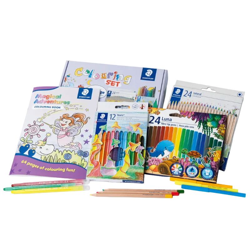 Lavender Staedtler Magical Adventures Colouring Set Kids Colouring Books