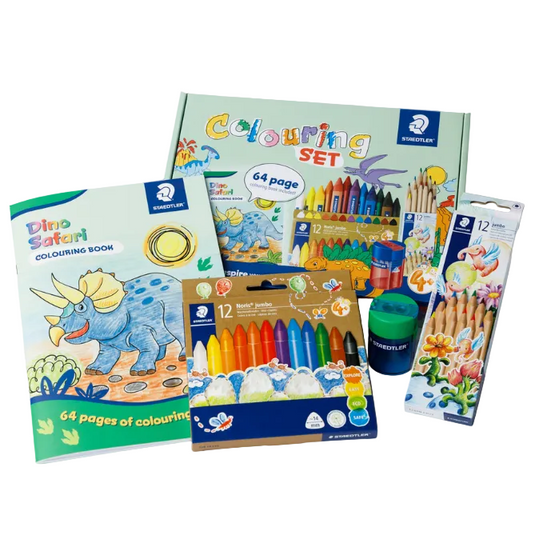 Lavender Staedtler Dino Safari Colouring Set Kids Colouring Books
