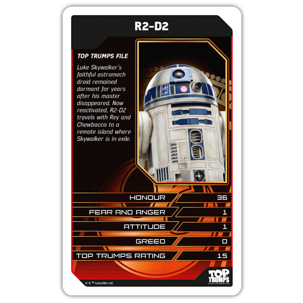Top Trumps Star Wars The Last Jedi Specials Card Game