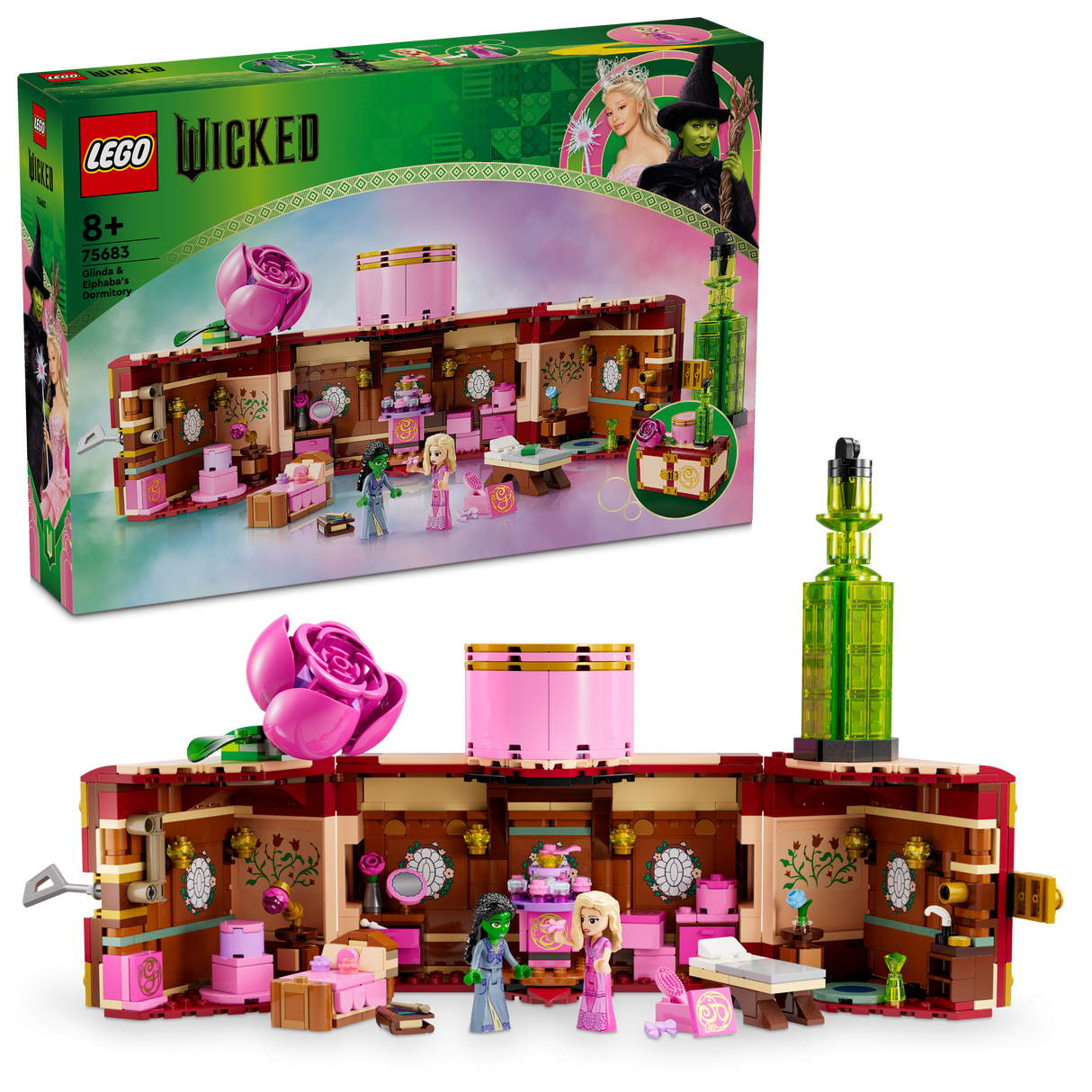 LEGO Wicked Glinda & Elphaba's Dormitory 75683, (740-pieces)