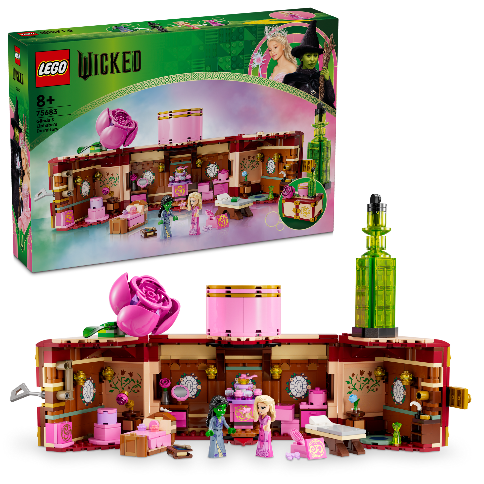 LEGO Wicked Glinda & Elphaba's Dormitory 75683, (740-pieces)