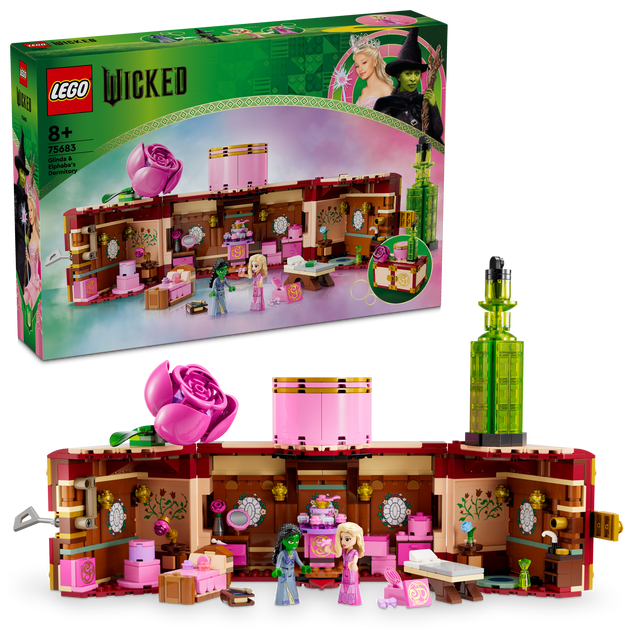 LEGO Wicked Glinda & Elphaba's Dormitory 75683, (740-pieces)