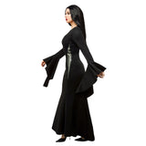 Rubies MORTICIA DELUXE ADULT COSTUME (WEDNESDAY), Black (Large)